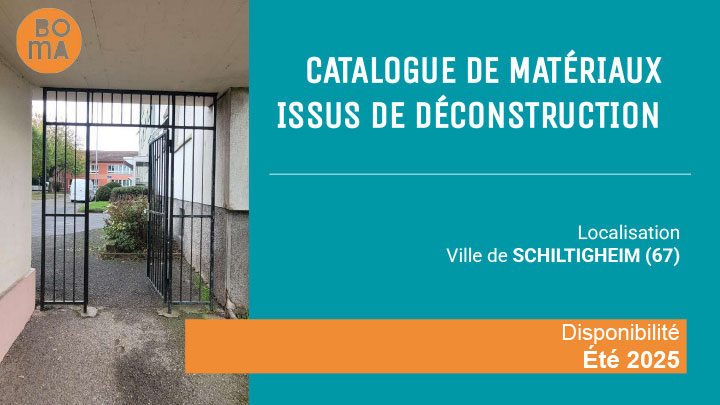 BOMA catalogue de matériaux issus de déconstruction - Ville de Schiltigheim (67)