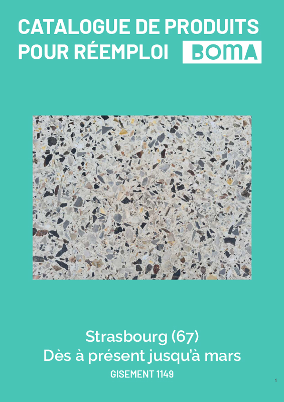 Catalogue de produit pour réemploi - Quartier Elsau Strasbourg / Gisement 1149