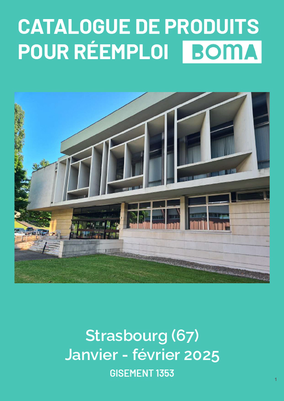 Catalogue de produit pour réemploi - Ancien Palais des Droits de l'Homme / Gisement 1353