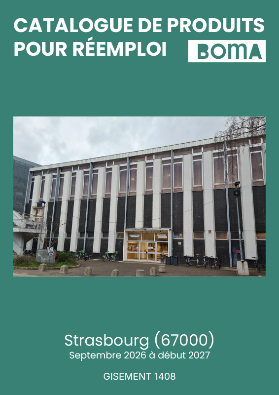 Catalogue de produit pour réemploi - Centre Sportif Universitaire Strasbourg / Gisement 1408